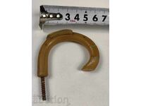 OVER 100-YEAR-OLD BONE HANDLE UMBRELLA CANE WALKING STICK BONE