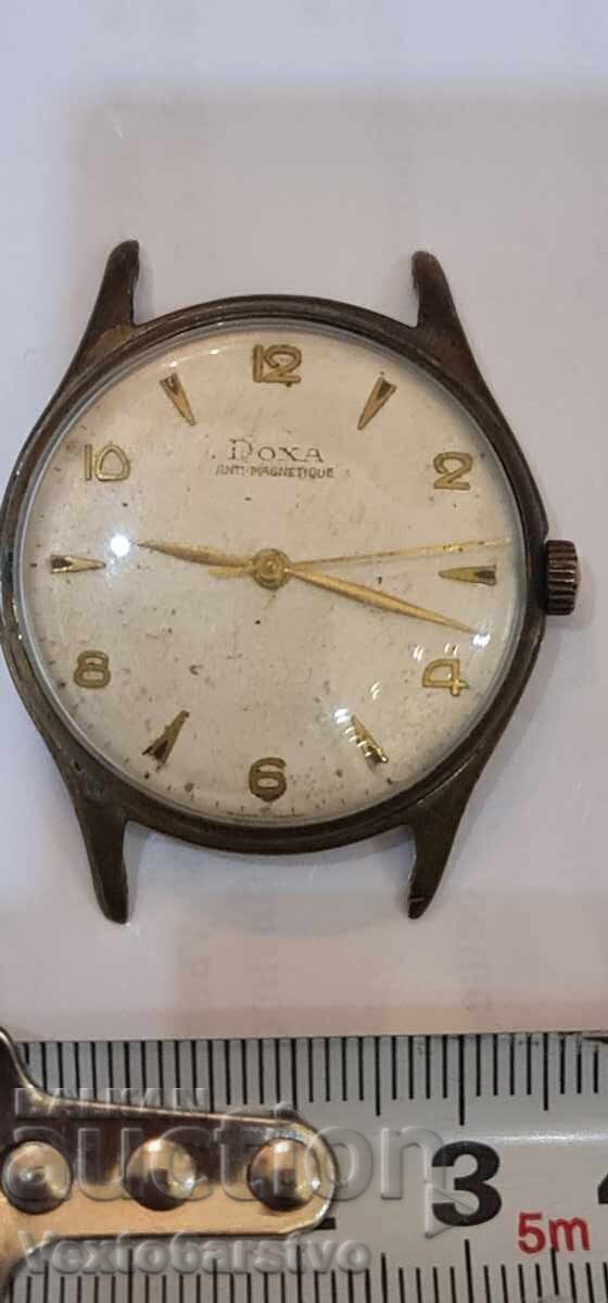 Ceas "DOXSA"---dim. 35 mm. FUNCTIONEAZĂ-FĂ DEFECT