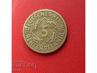 Германия-5 пфенига 1923 А-Берлин-рядка година
