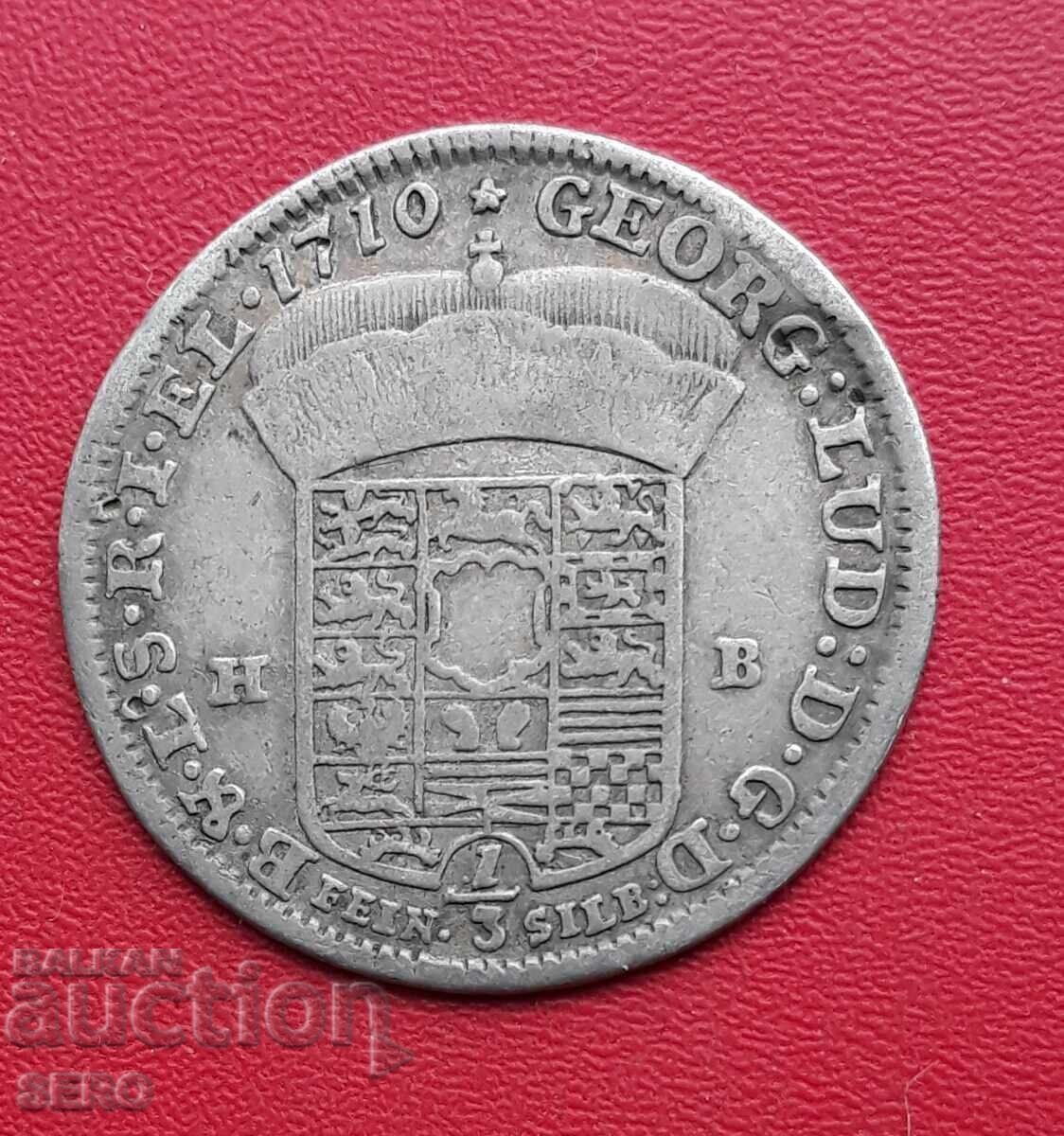 Germania-Braunschweig-Calenberg-Hanovra-1/3 taler 1710