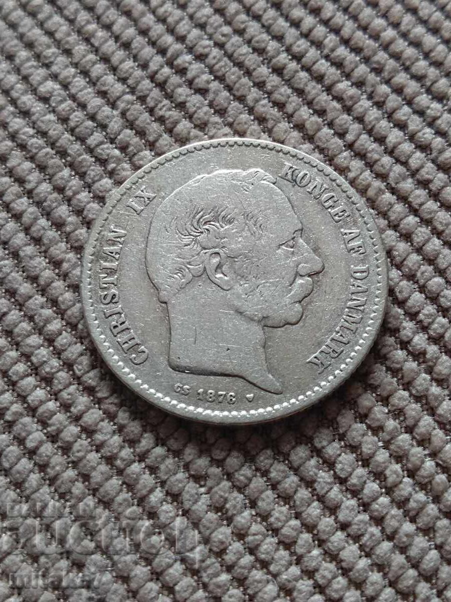 1 κορώνα 1876, Δανία