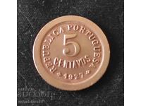 Monedă Portugalia 5 centavos [1927]