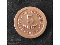 Monedă Portugalia 5 centavos [1927]
