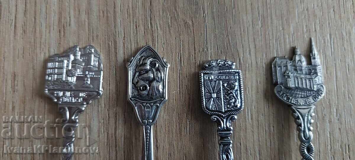 Spoons for collectors, 4 pieces with price € 12.00 | 23.47 BGN Spoons for collectors, 4 pieces with price € 12.00 | 23.47 BGN
