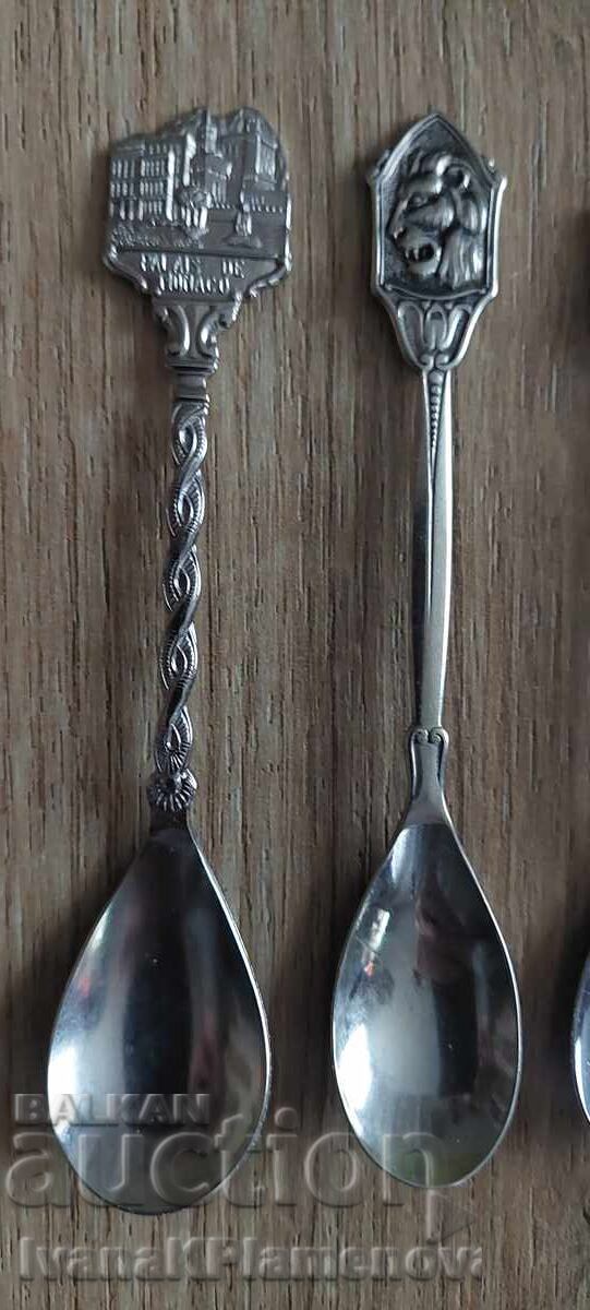 Auction Spoons for collectors, 4 pieces Auction Spoons for collectors, 4 pieces
