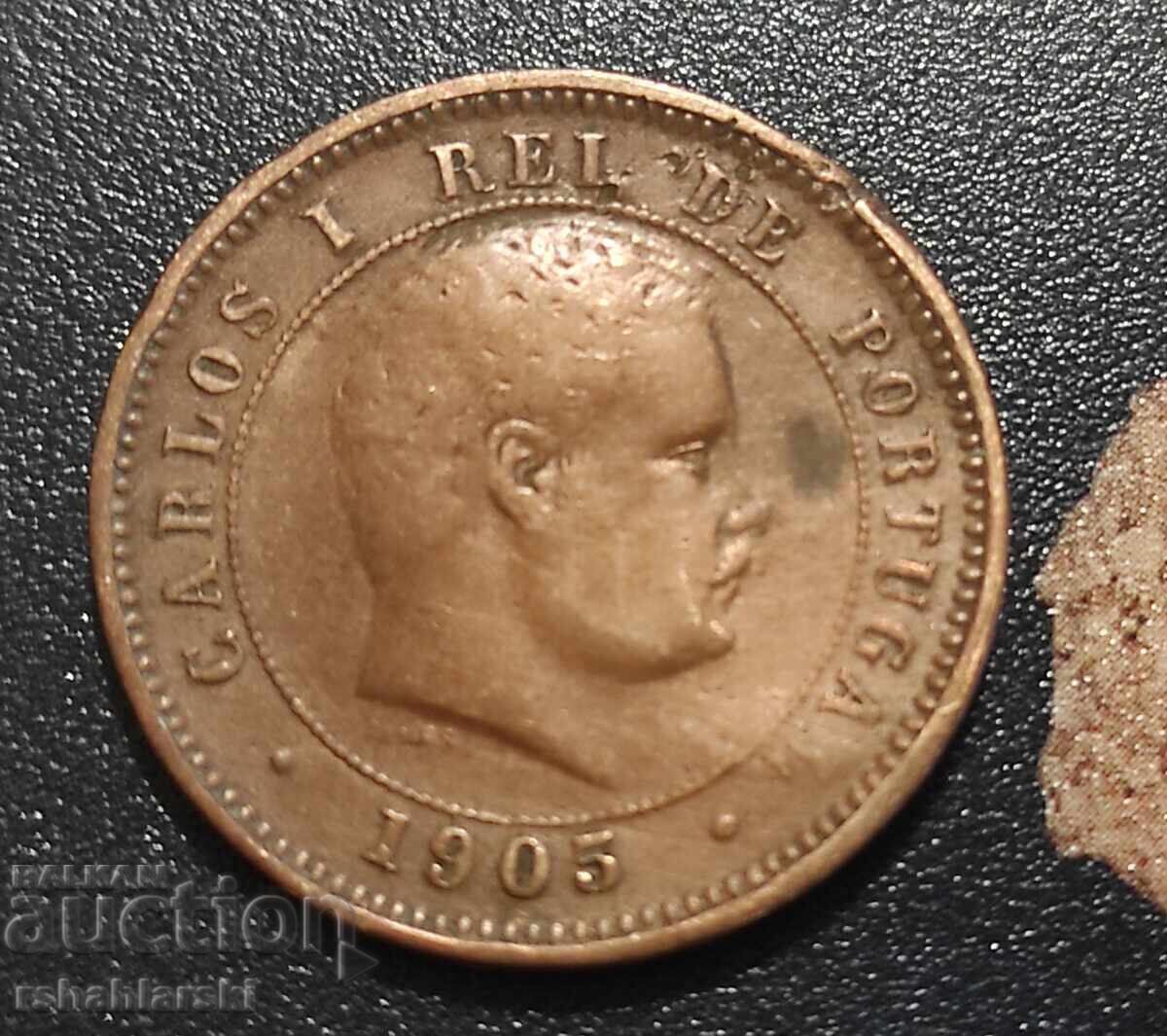 Νόμισμα Πορτογαλίας 5 ρέις [1905]