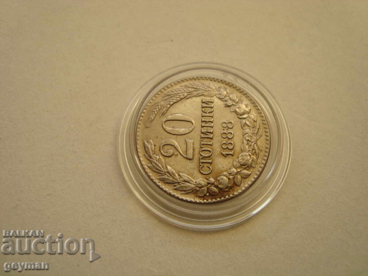 Licitație 20 st. 1888 god. Monedă de calitate superioară Licitație 20 st. 1888 god. Monedă de calitate superioară