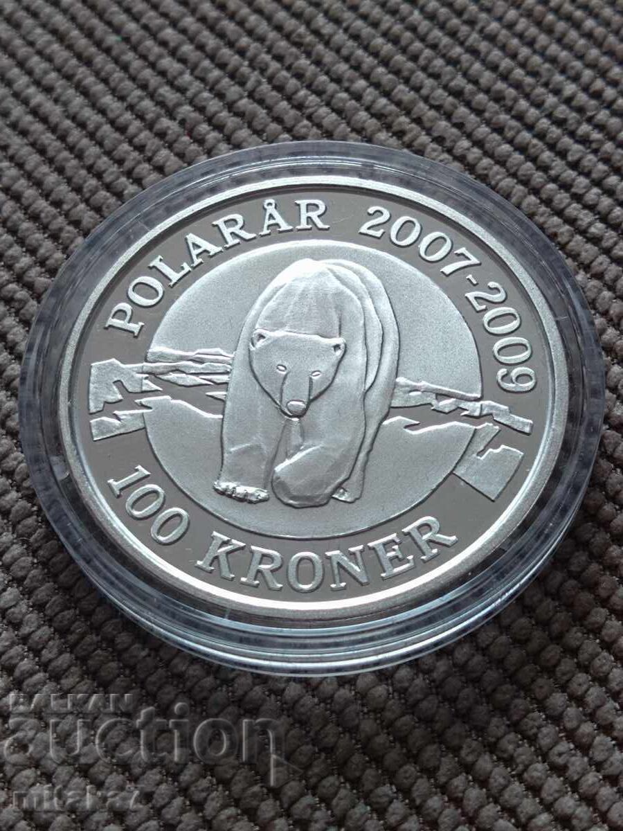 100 coroane 2007, Danemarca cu preț € 142.00 | 277.73 BGN