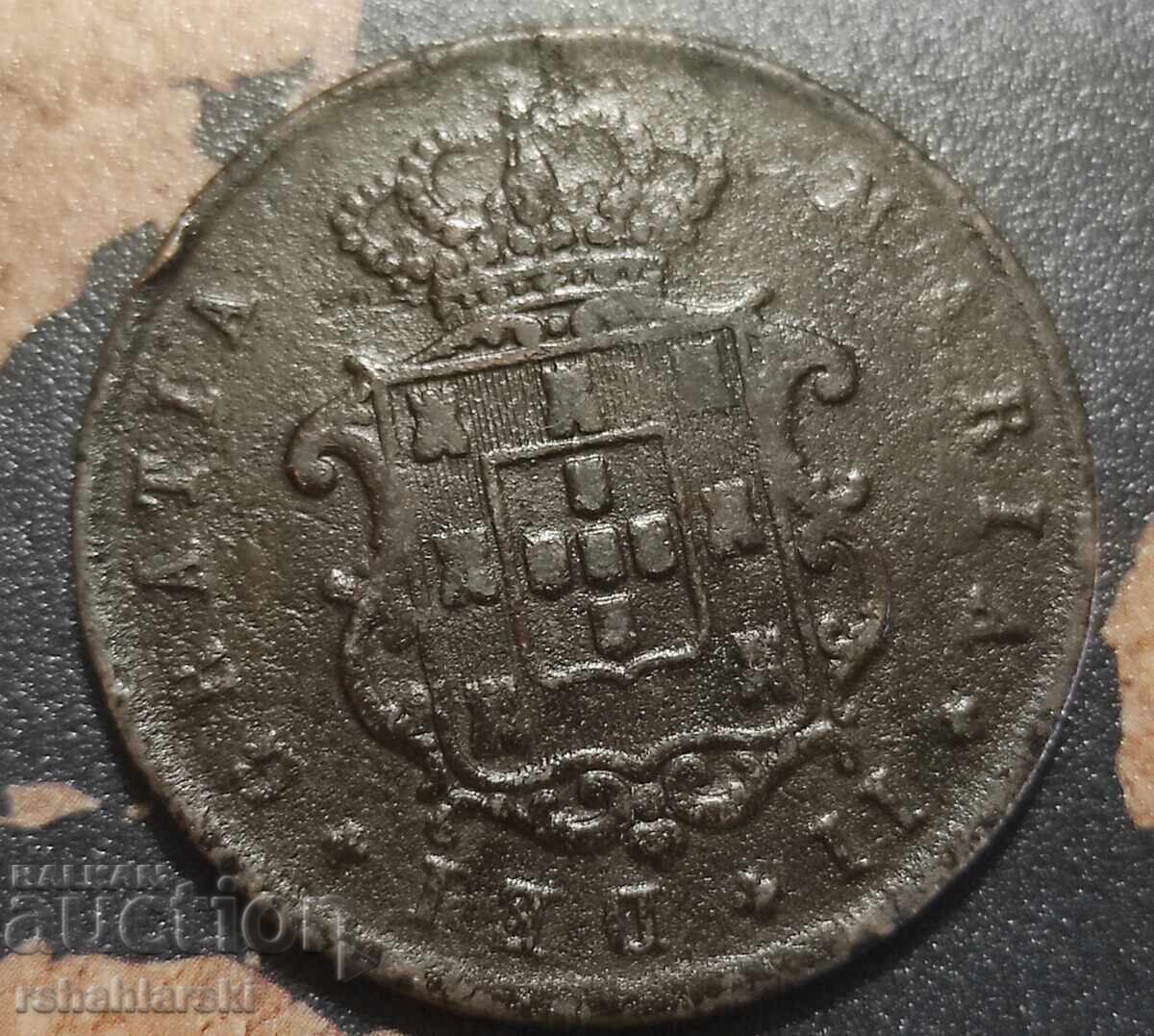 Монета Португалия "C" 10 рейса [1842] с цена € 9.00 | 17.60 лв.