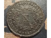 Portugal Coin "C" 10 Reis [1842]