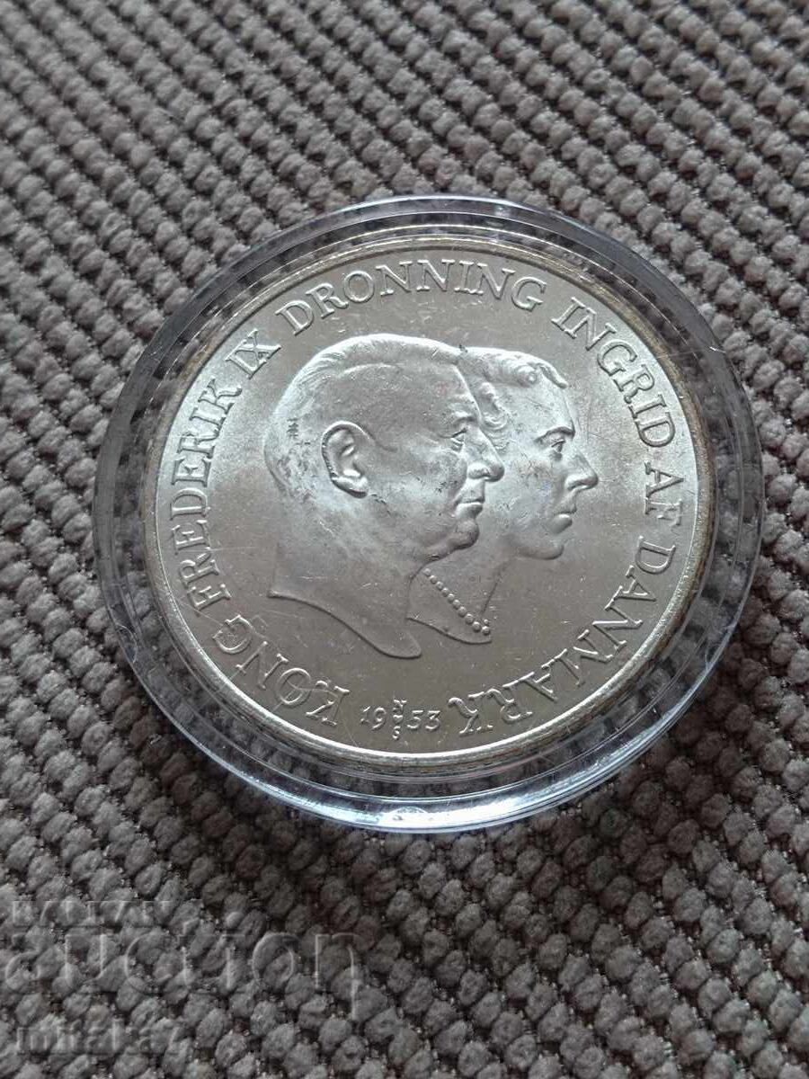 2 coroane 1953, Danemarca