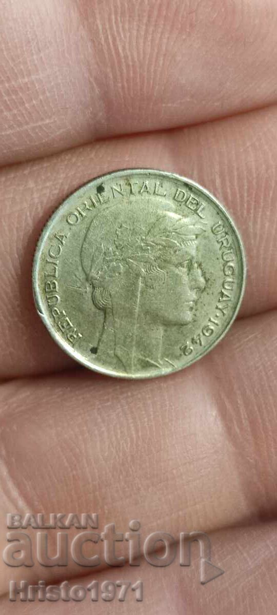 20 centésimos 1942 Uruguay