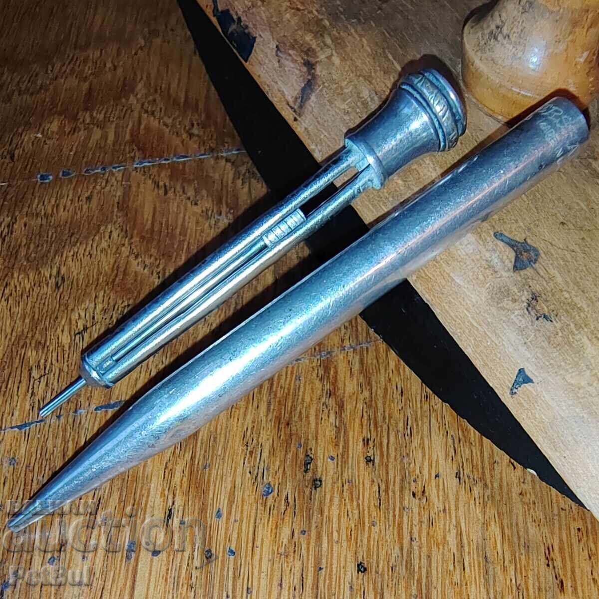 Small Antique Silver Plated WAHL Pencil - 5