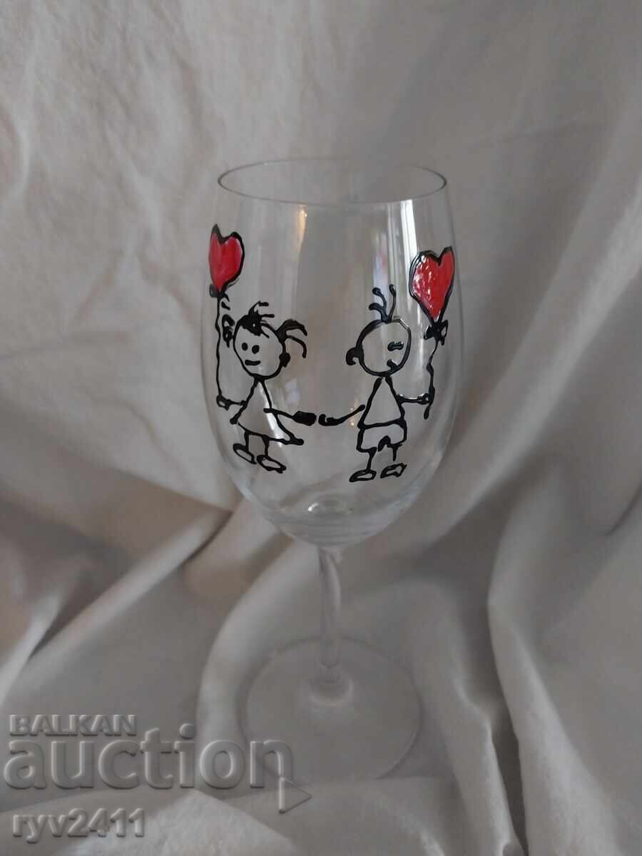 Χειροποίητες ζωγραφιστές κούπες κρασιού Εκείνη και Εκείνος ❤️ με τιμή € 16.80 | 32.86 BGN Χειροποίητες ζωγραφιστές κούπες κρασιού Εκείνη και Εκείνος ❤️ με τιμή € 16.80 | 32.86 BGN