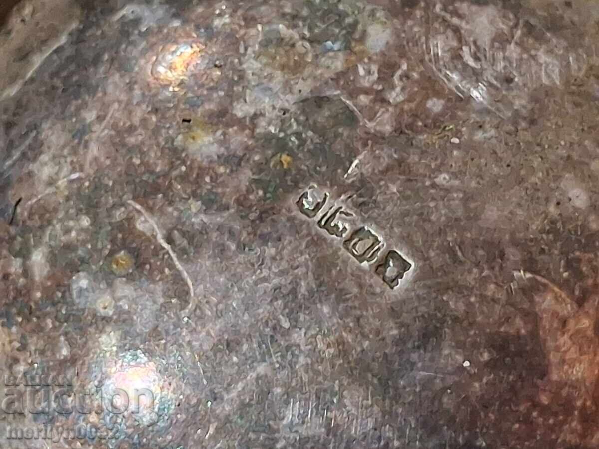 Livrarea Vechi pahar gros argintat