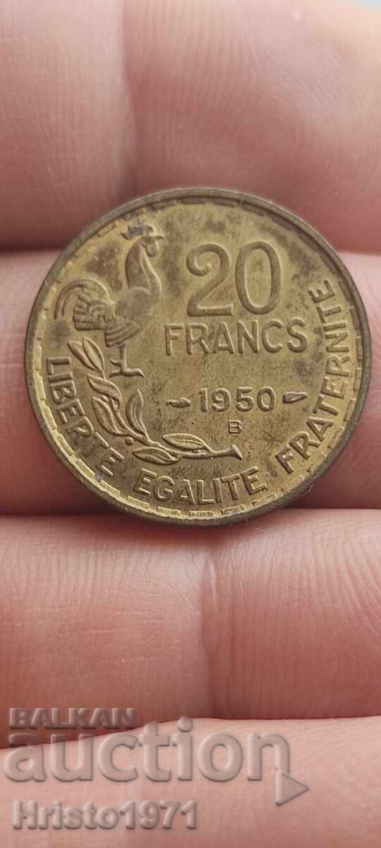 20 franci 1950