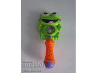Jucărie broască de plastic cu sunet și lumină