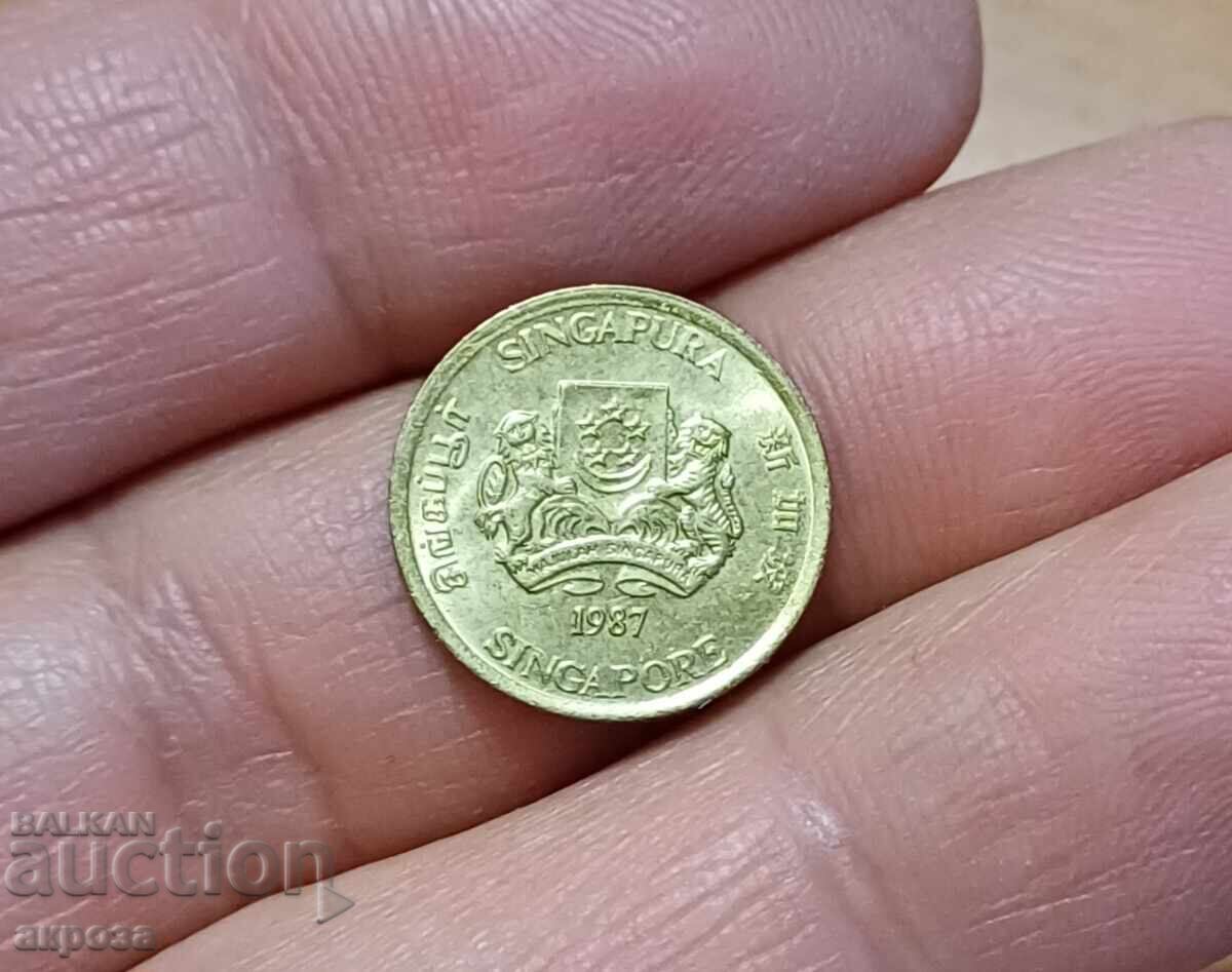 5 цента Сингапур НЕЦИЛКУЛИРАЛИ с цена € 1.50 | 2.93 лв.