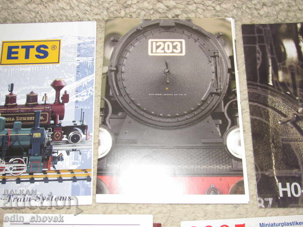 Δημοπρασία Κατάλογοι και φυλλάδια μοντέλων τρένων, κυρίως HO, 1:87