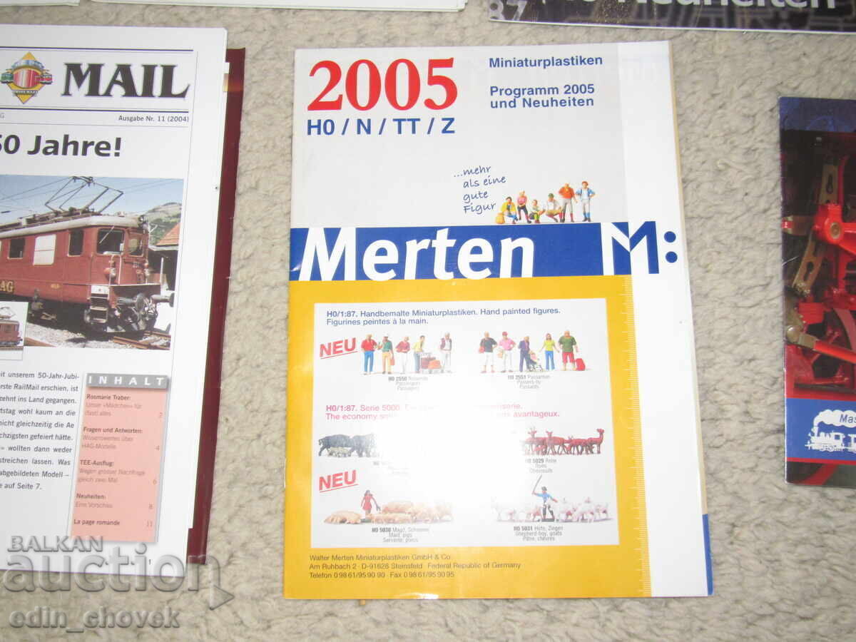 Cataloage și broșuri cu modele de trenuri, în principal HO, 1:87 - 7