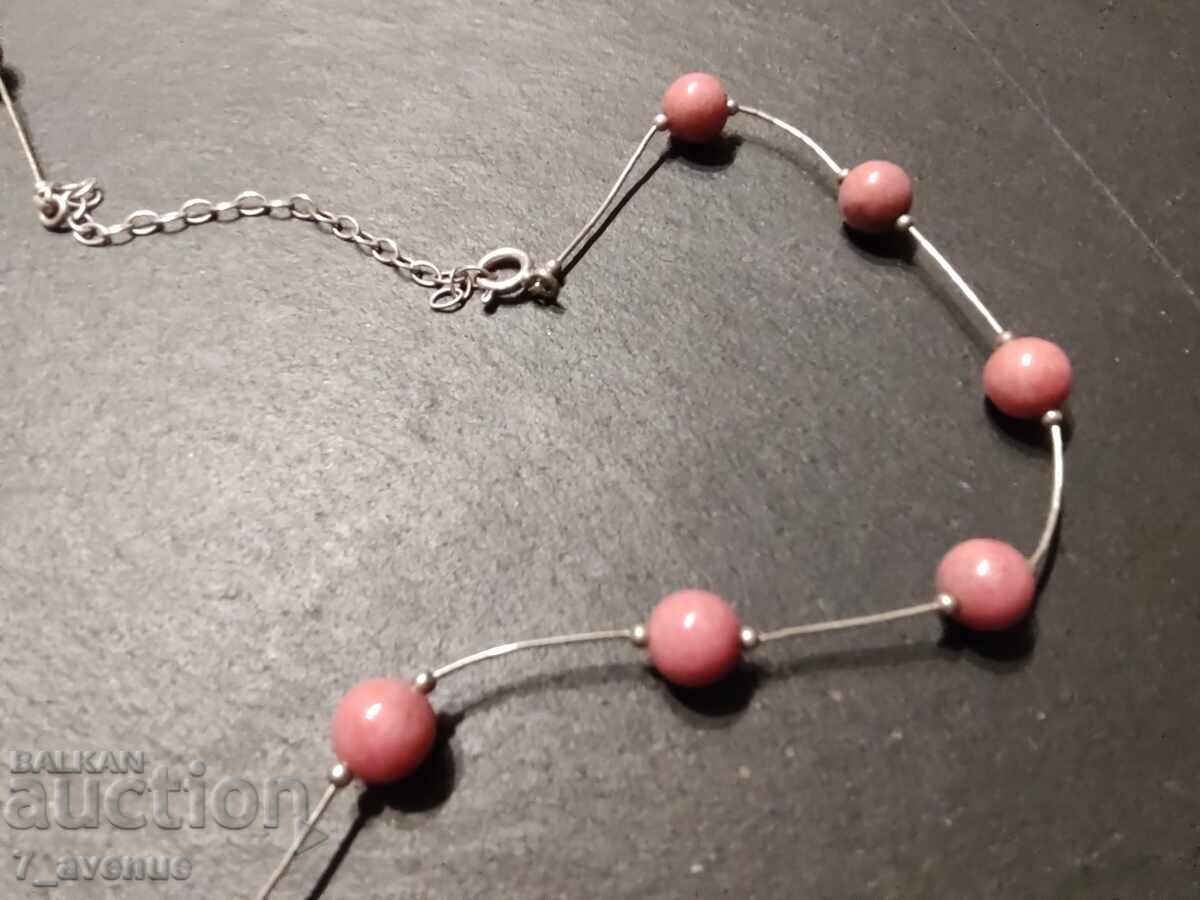 Licitație Colier cu pietre roz și argint 24.01.26