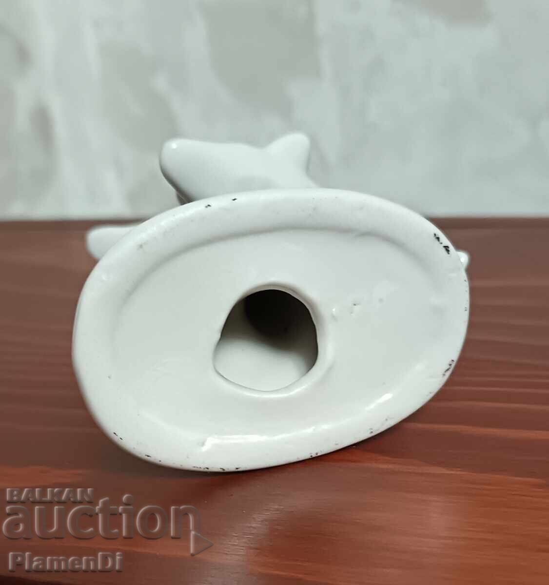 Αντίκα πορσελάνινο ειδώλιο Δελφίνι - 7 Αντίκα πορσελάνινο ειδώλιο Δελφίνι - 7