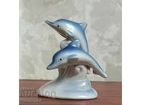 Αντίκα πορσελάνινο ειδώλιο Δελφίνι
