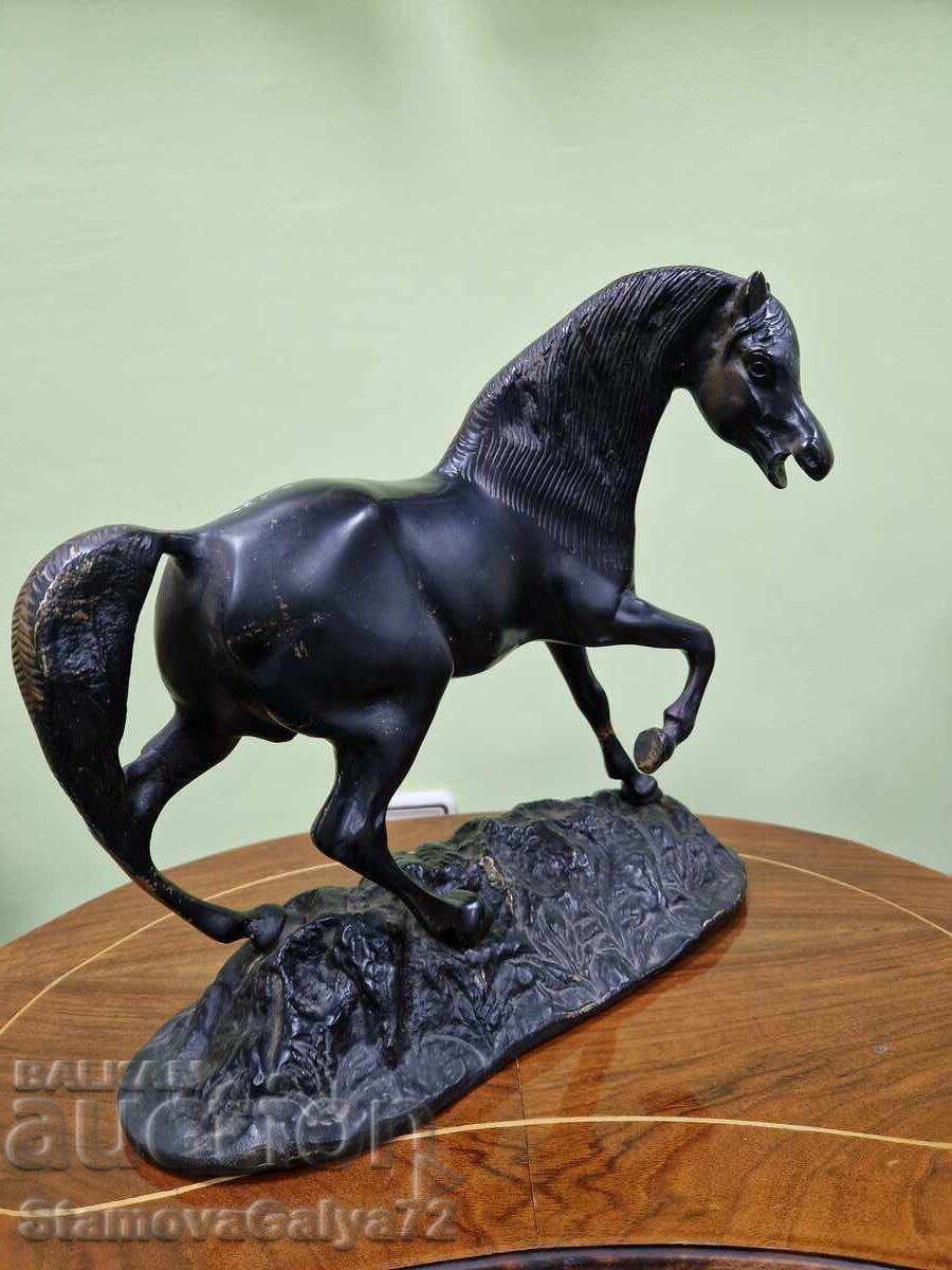 Livrarea Minunată figurină statuetă franceză antică din bronz