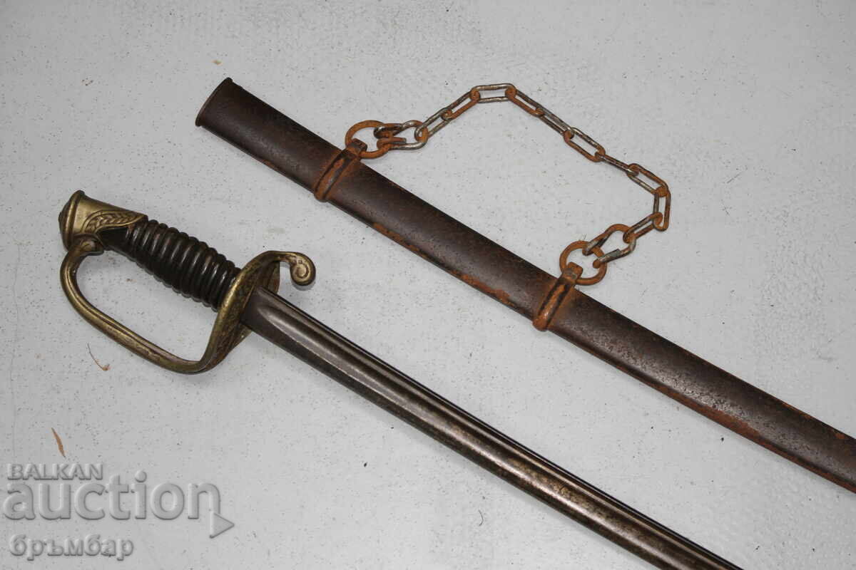 Δημοπρασία Γαλλική αξιωματική σπάθα με θήκη