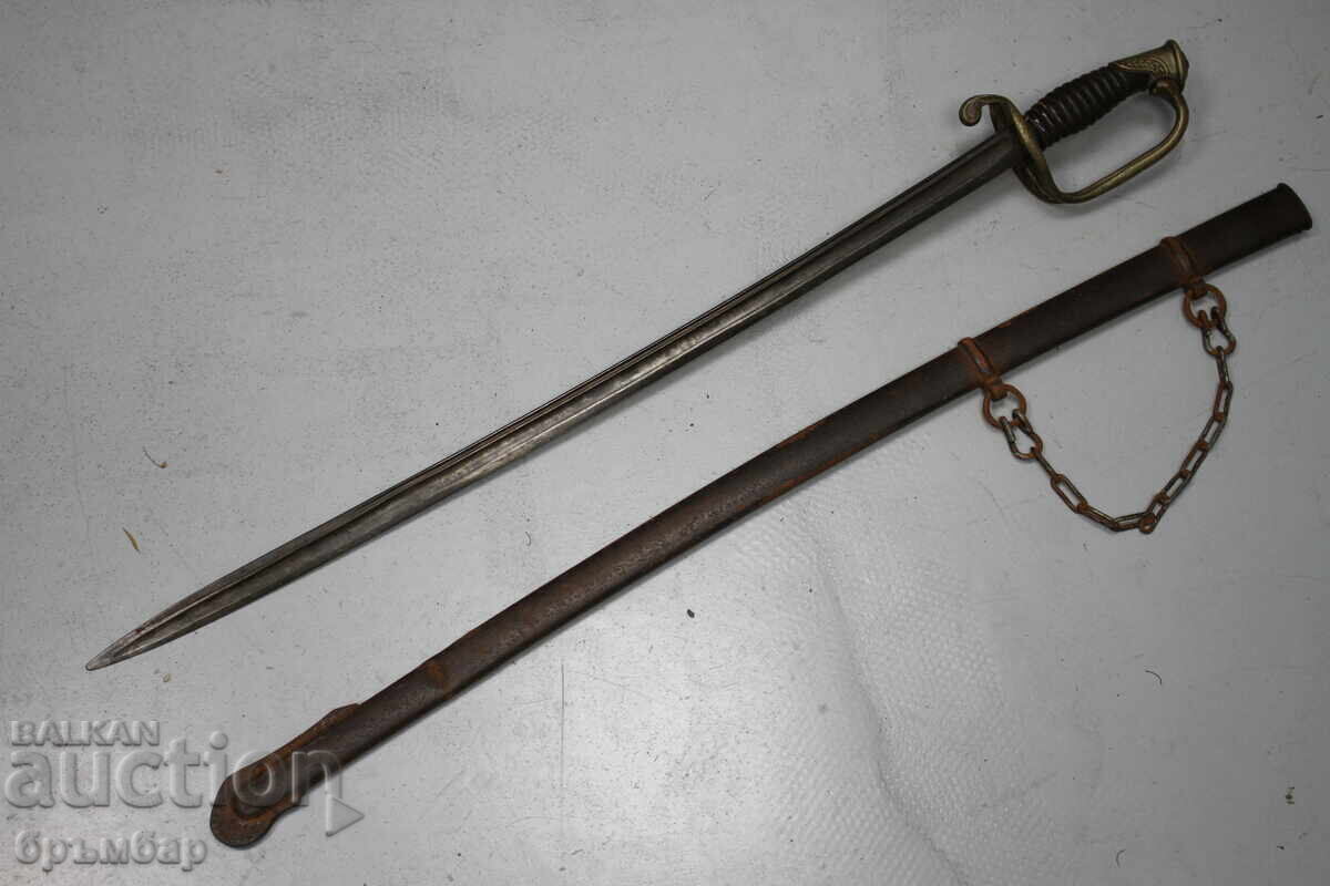 Γαλλική αξιωματική σπάθα με θήκη - 5