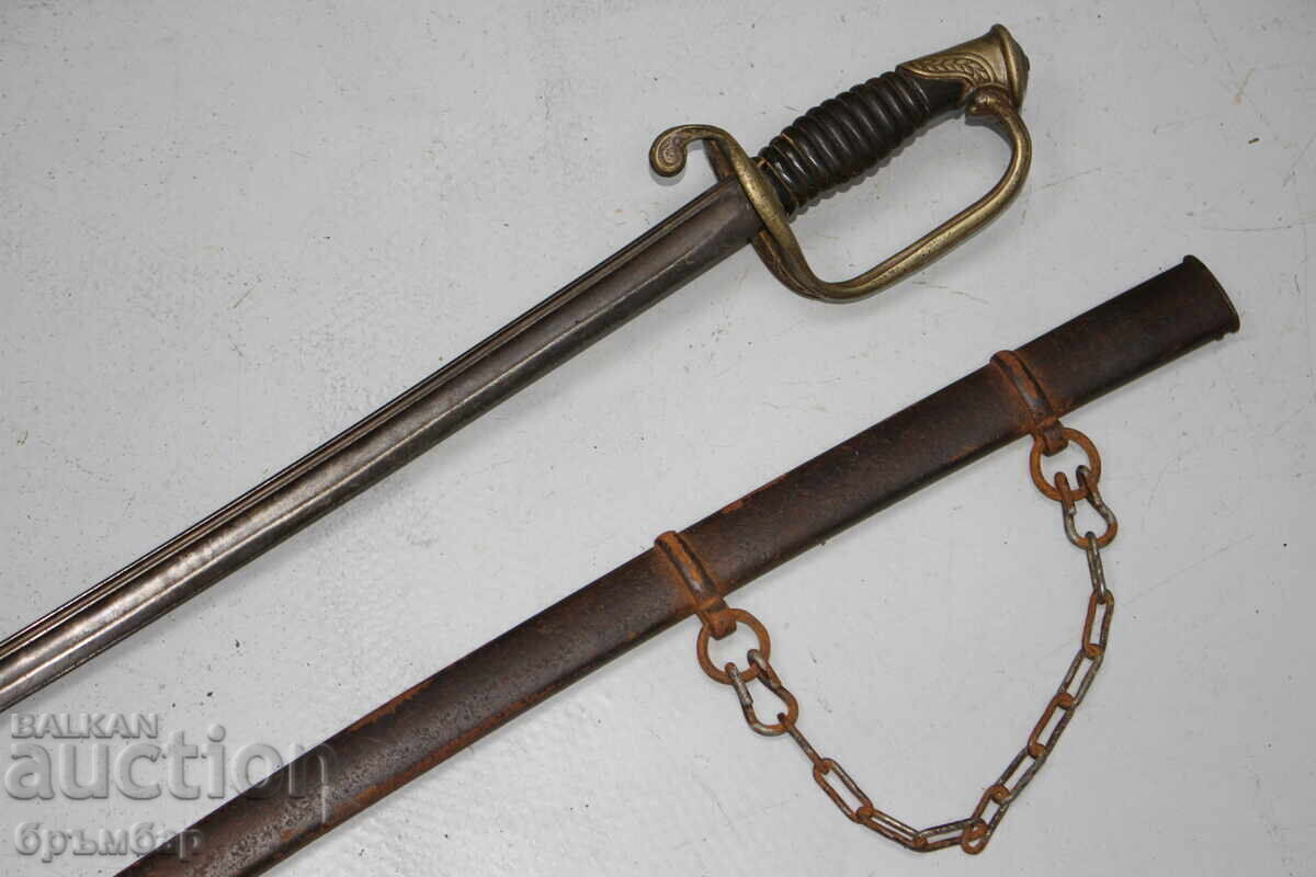 Γαλλική αξιωματική σπάθα με θήκη - 6