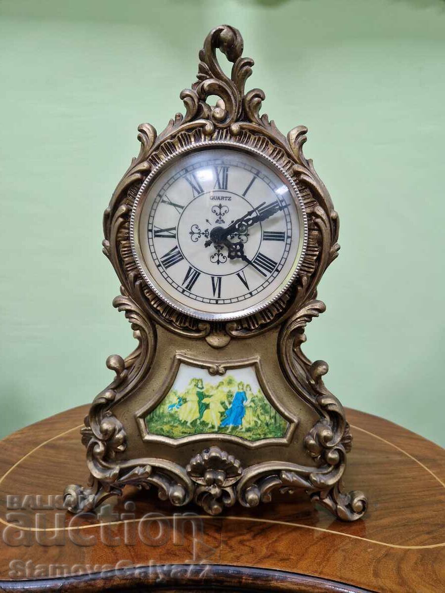 Ceas de șemineu antic francez superb cu preț € 98.00 | 191.67 BGN