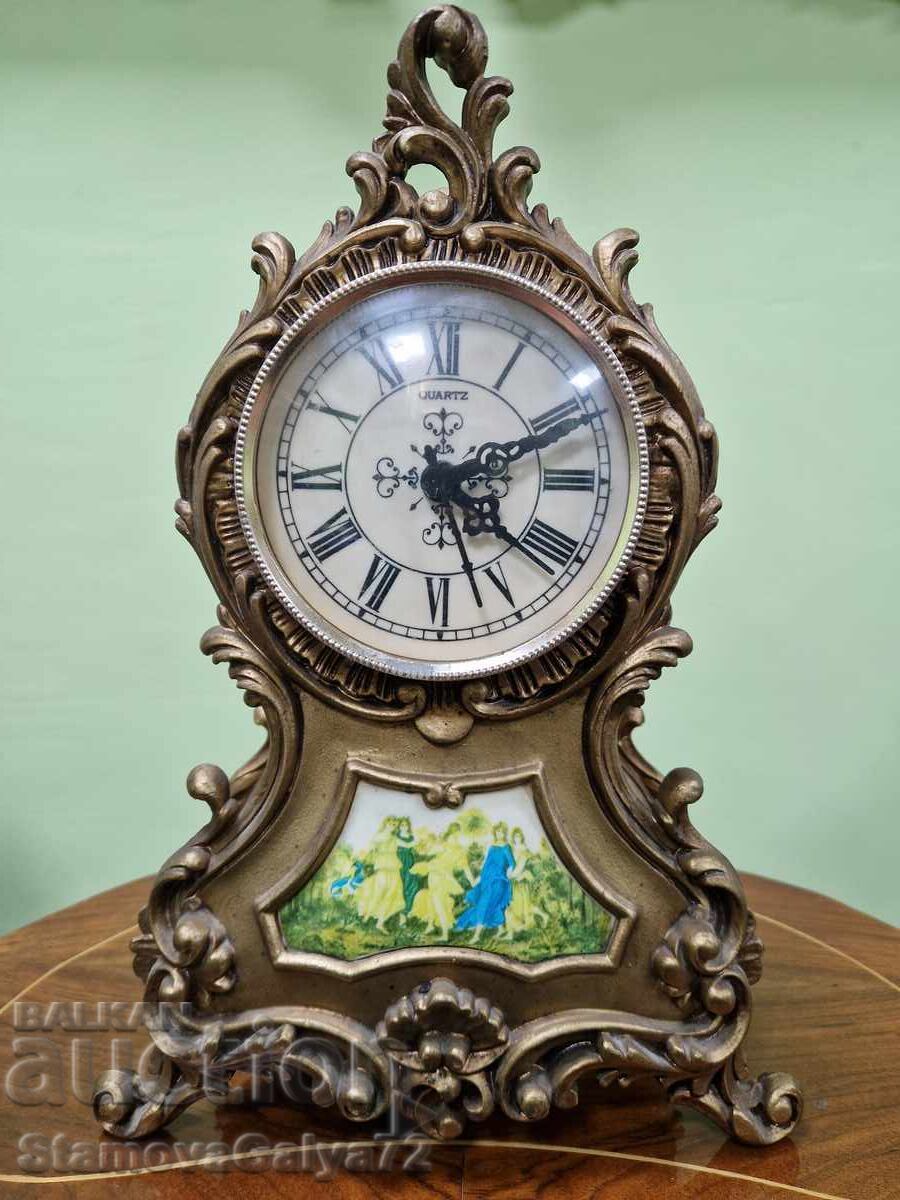 Licitație Ceas de șemineu antic francez superb