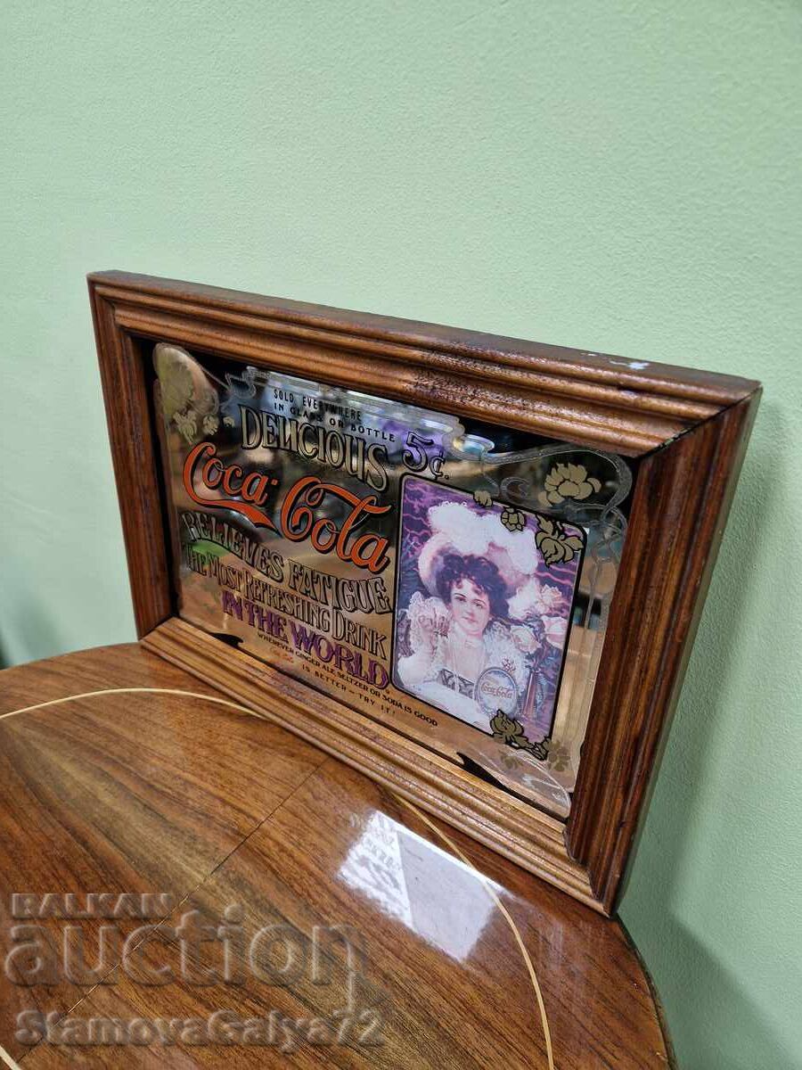 Delivery of Unique, Rare Antique Coca-Cola Advertising Mirror