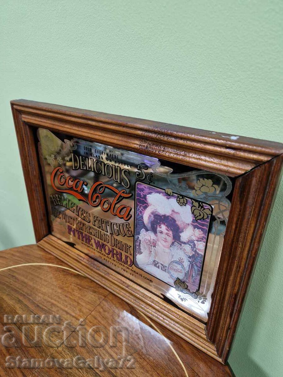 Unique, Rare Antique Coca-Cola Advertising Mirror - 5
