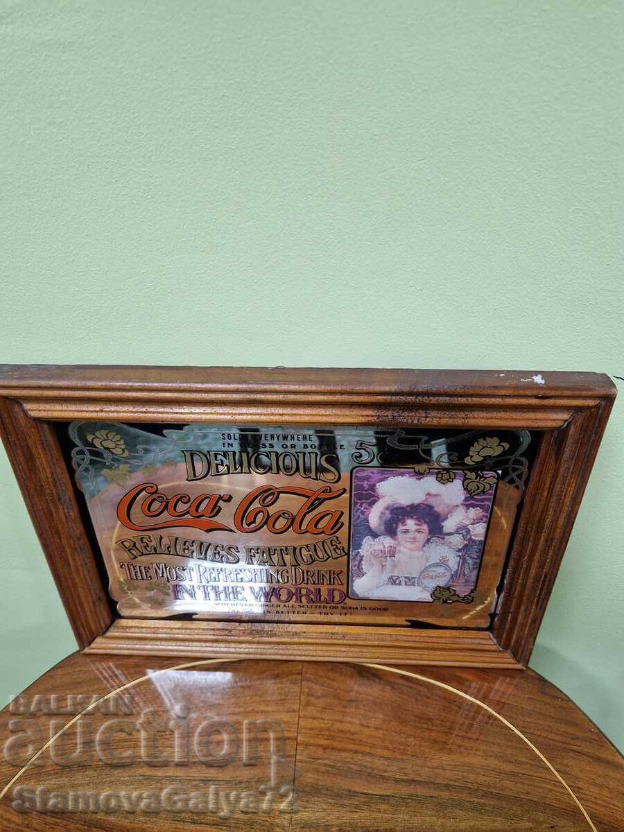 Unique, Rare Antique Coca-Cola Advertising Mirror - 6