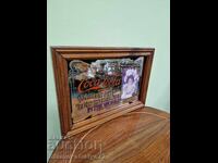 Oglindă publicitară antică Coca Cola, rară și unică