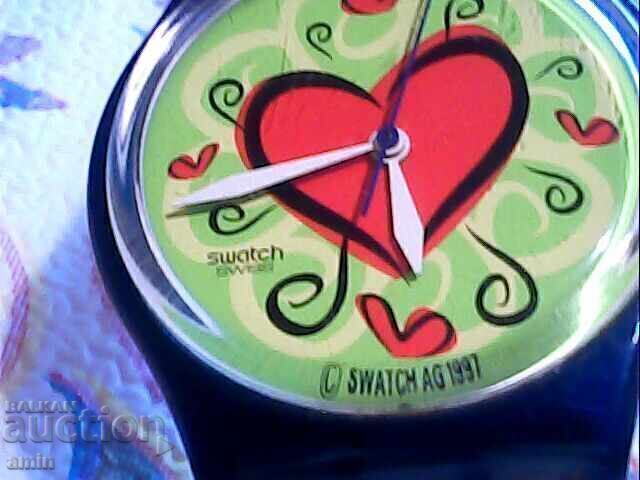 Auction  Beautiful Swatch watch, works perfectly
