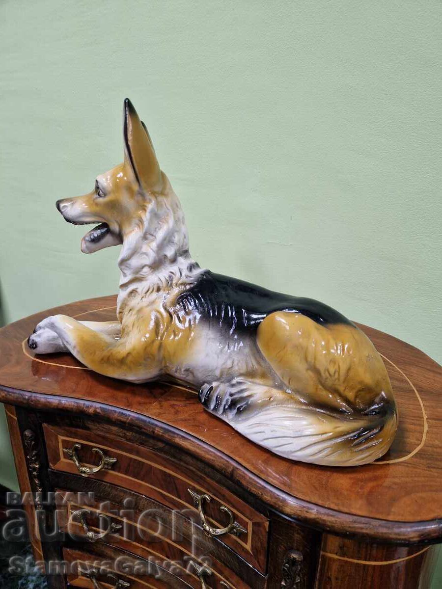 Licitație Figurină statuetă ceramică germană antică superbă
