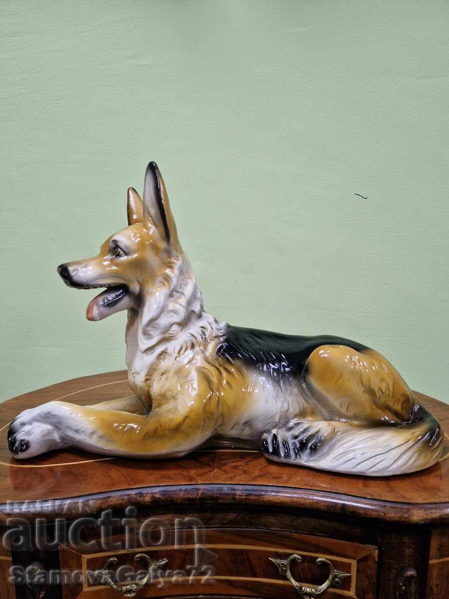 Figurină statuetă ceramică germană antică superbă