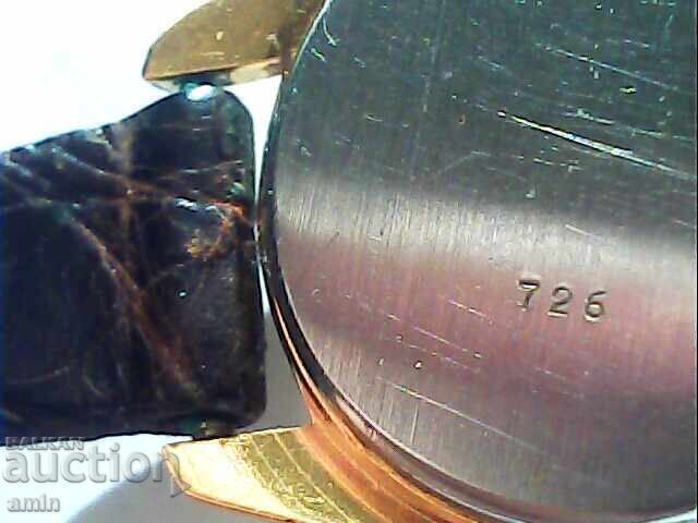 Auction  Gold-plated watch, works, no battery