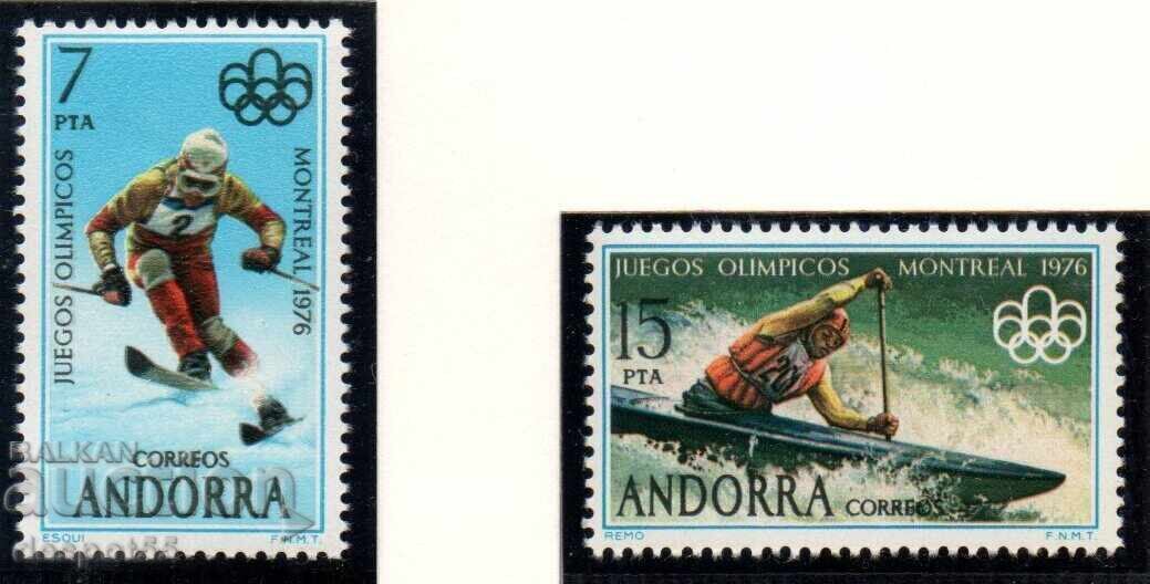 1976. Andorra (spaniolă). Jocurile Olimpice, Montreal