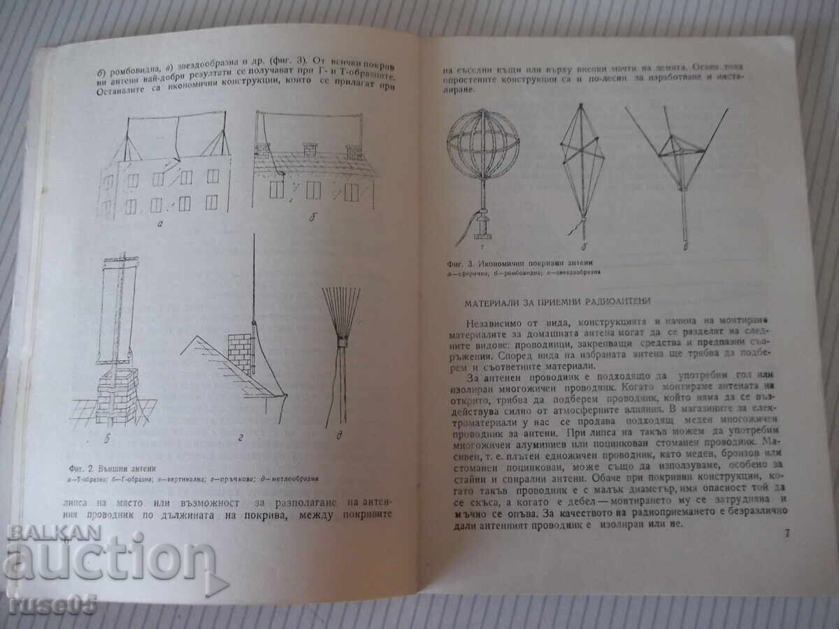 Аукцион Книга "Как да си направим антена - А. Петров" - 72 стр.
