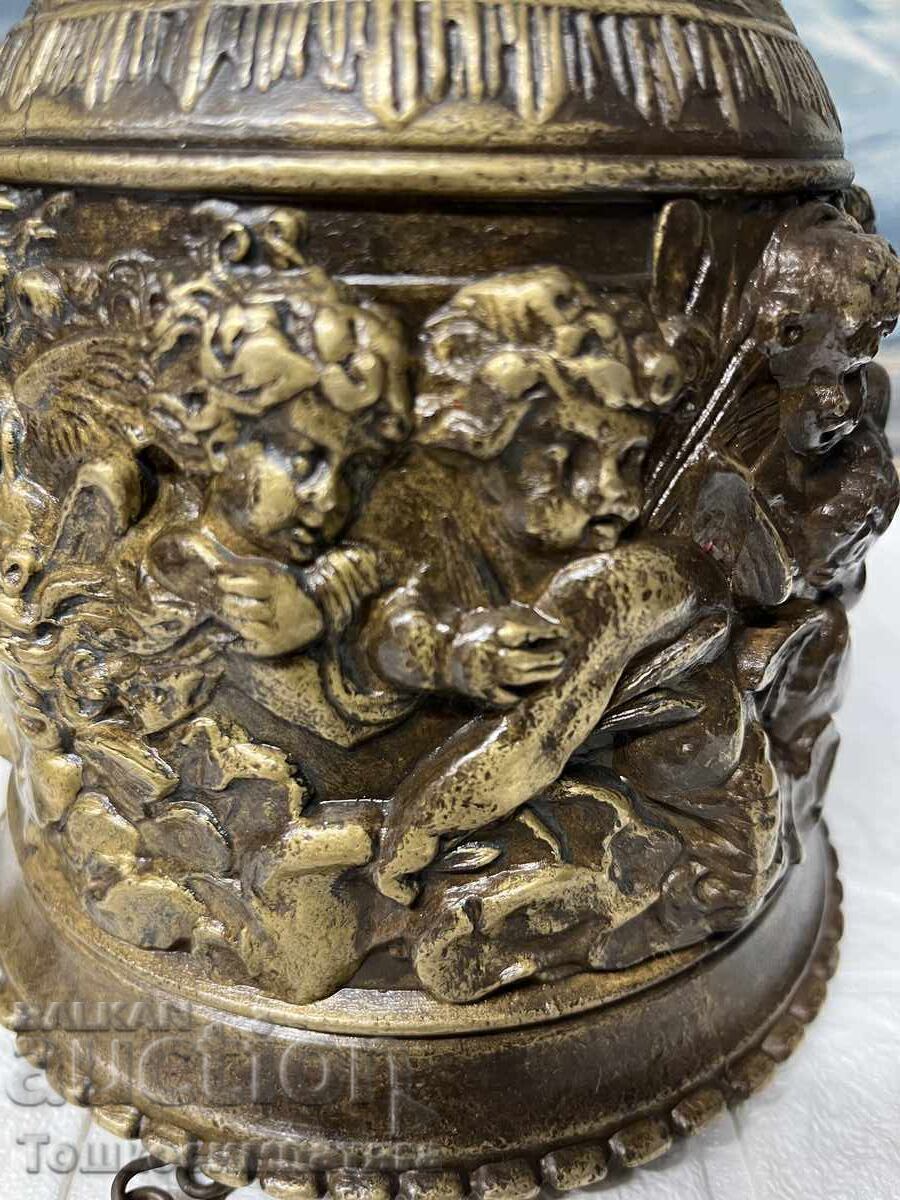 Clopot vechi, de bronz, bisericesc - 6