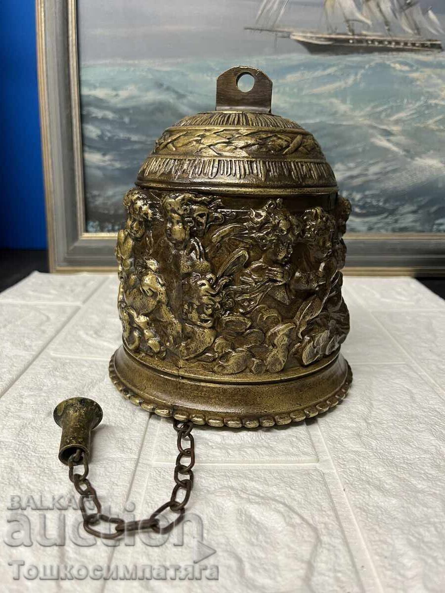Clopot vechi, de bronz, bisericesc - 7