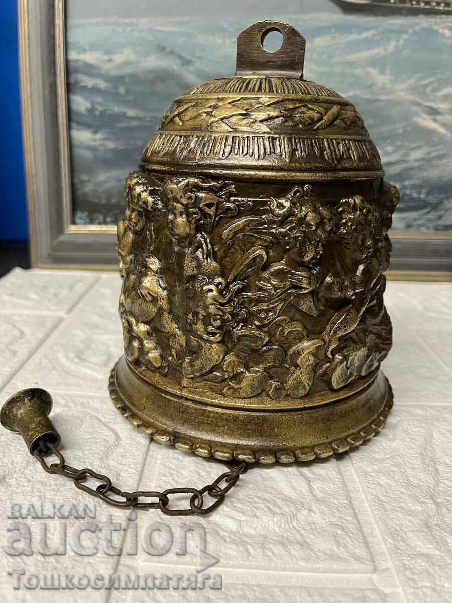 Παλιά, μπρούτζινη, εκκλησιαστική καμπάνα