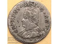 4 monede 1709 Vatican Muraiola Clement al XI-lea argint