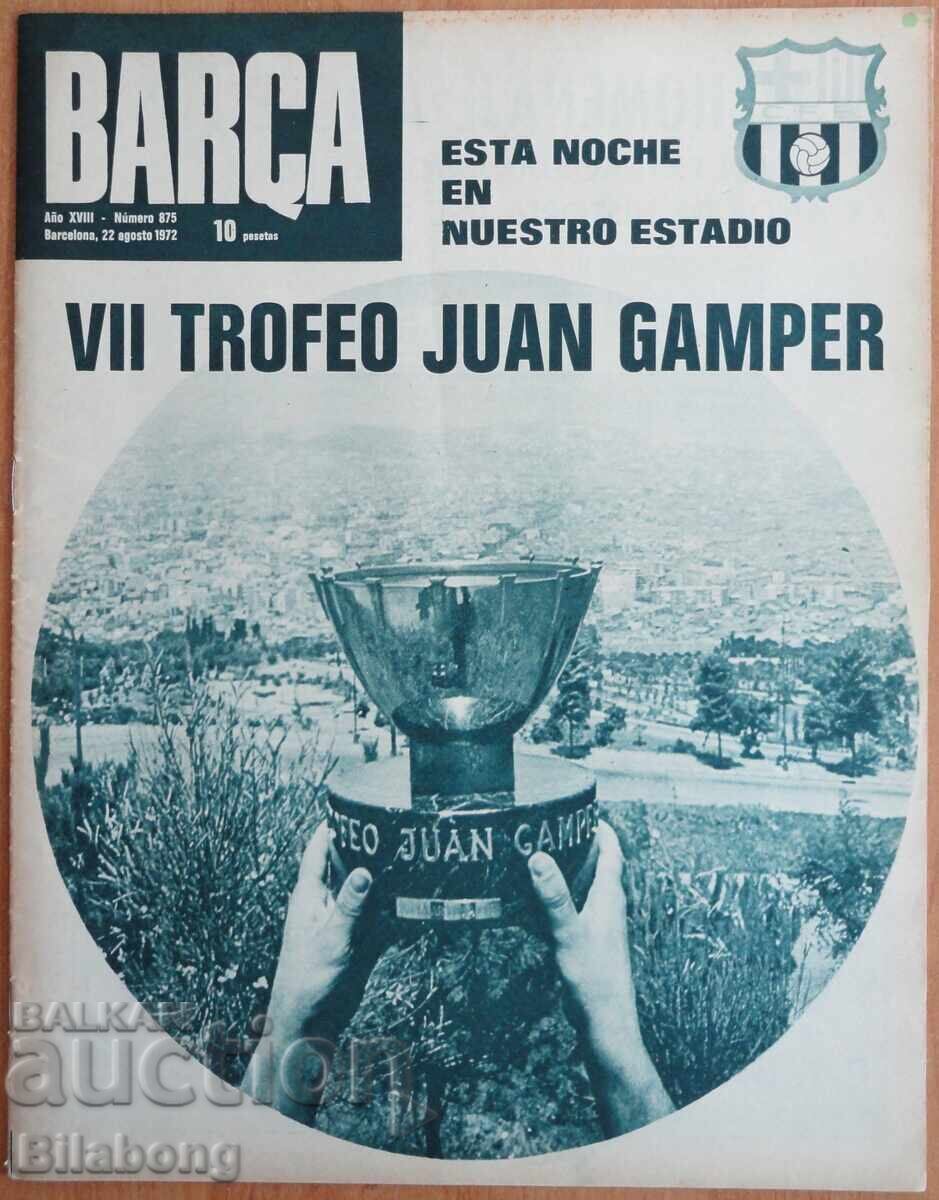 1972 Barcelona Club Magazine, Joan Gamper with CSKA