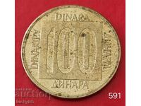 100 de dinari 1989 - Iugoslavia