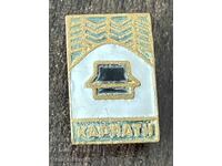 42665 USSR Badge Furniture Factory Karpaty City Lviv Enamel